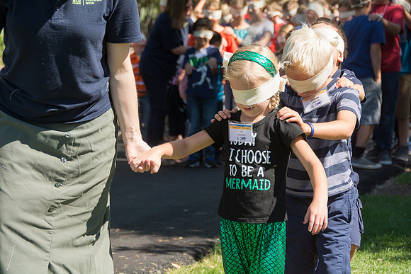 BYU-Idaho Education Week 2017 Strengthening individuals and families through lifelong learning. Blind Walk for the youth.