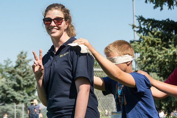 BYU-Idaho Education Week 2017 Strengthening individuals and families through lifelong learning. Blind Walk for the youth.