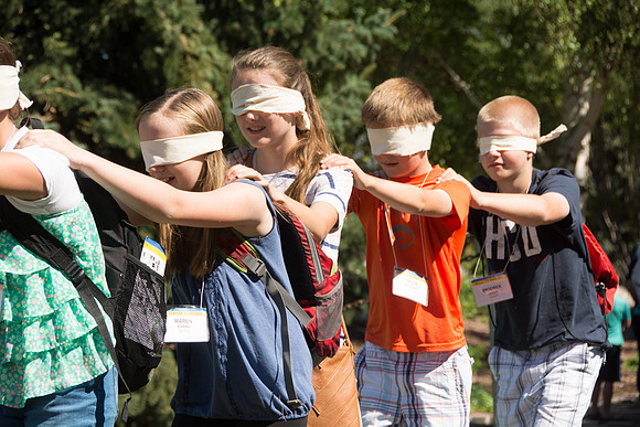 BYU-Idaho Education Week 2017 Strengthening individuals and families through lifelong learning. Blind Walk for the youth.