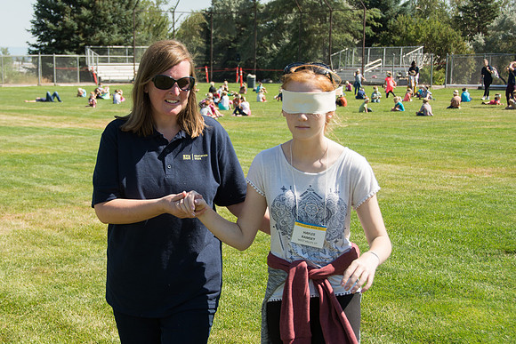 BYU-Idaho Education Week 2017 Strengthening individuals and families through lifelong learning. Blind Walk for the youth.