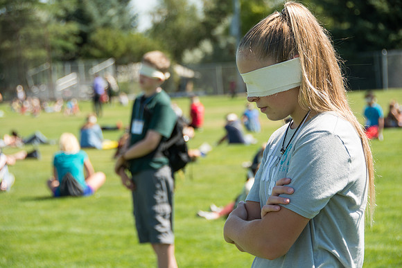 BYU-Idaho Education Week 2017 Strengthening individuals and families through lifelong learning. Blind Walk for the youth.