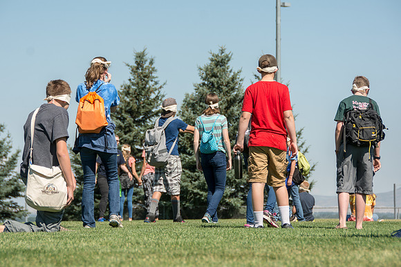 BYU-Idaho Education Week 2017 Strengthening individuals and families through lifelong learning. Blind Walk for the youth.