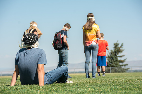 BYU-Idaho Education Week 2017 Strengthening individuals and families through lifelong learning. Blind Walk for the youth.