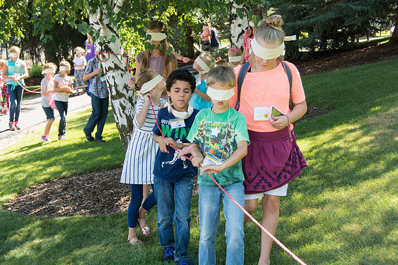 BYU-Idaho Education Week 2017 Strengthening individuals and families through lifelong learning. Blind Walk for the youth.