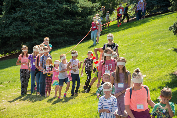 BYU-Idaho Education Week 2017 Strengthening individuals and families through lifelong learning. Blind Walk for the youth.