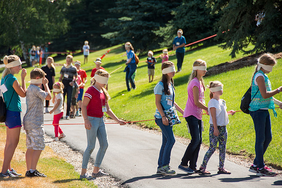 BYU-Idaho Education Week 2017 Strengthening individuals and families through lifelong learning. Blind Walk for the youth.