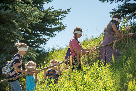 BYU-Idaho Education Week 2017 Strengthening individuals and families through lifelong learning. Blind Walk for the youth.