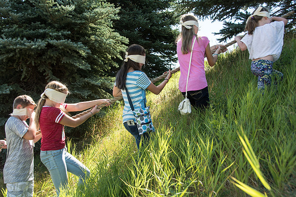 BYU-Idaho Education Week 2017 Strengthening individuals and families through lifelong learning. Blind Walk for the youth.
