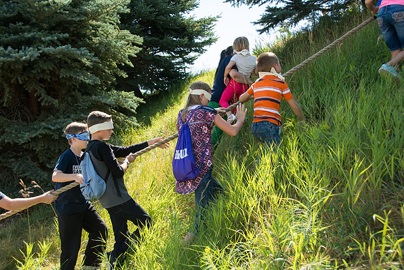 BYU-Idaho Education Week 2017 Strengthening individuals and families through lifelong learning. Blind Walk for the youth.