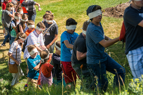 BYU-Idaho Education Week 2017 Strengthening individuals and families through lifelong learning. Blind Walk for the youth.