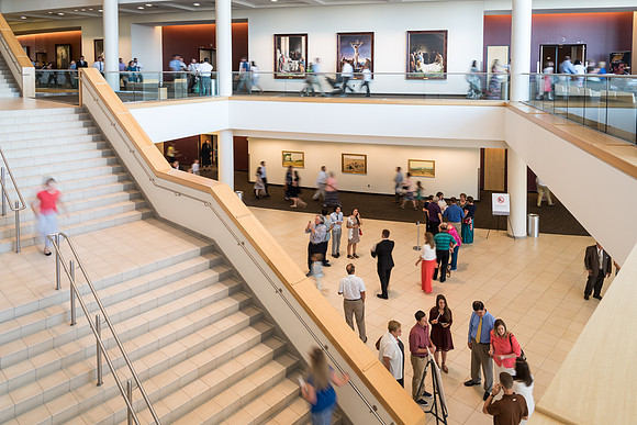 Families and friends of BYU-I graduates gather in the BYU-I Center for graduation. 2017