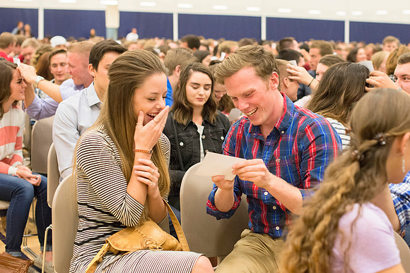 President and Sister Gilbert host a date night with BYU-Idaho Students. Oct 2015