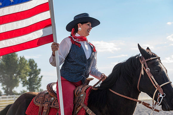 Julie Lee is an Americana horseback rider and has been affiliated with teaching at BYU-Idaho.