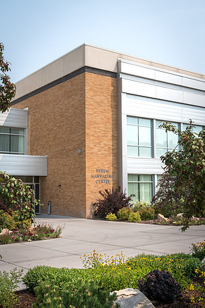 The entrance to the Manwaring Center. 2017