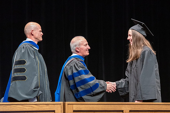 Graduates during convocation of the College of Physical Sciences and Engineering.