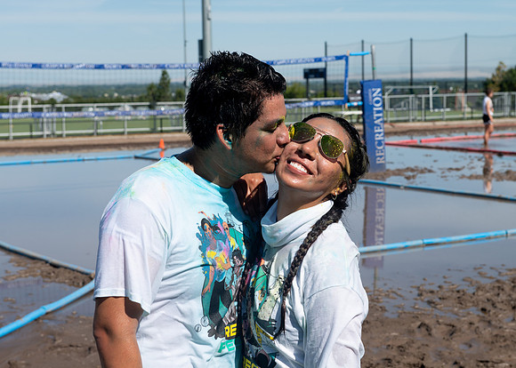 Rec-Fest Sring 2022, includes Mud Volleyball, Color Run, Ropes Course, Food, Climbing Wall and Games.
