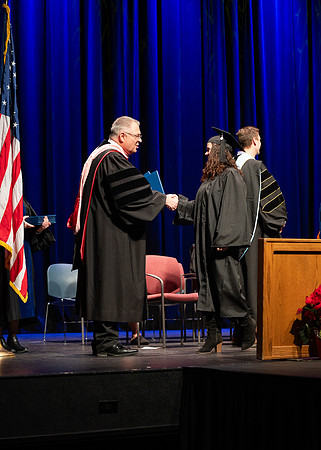 Graduates during convocation for the College of Academic Success & Interdisciplinary Studies. Speakers: Kevin Brower, Jenna Kate Wilson, Tyler Christensen