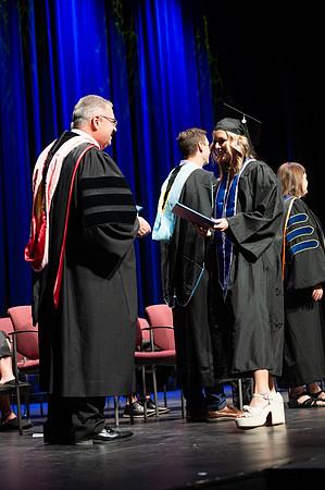 Graduates during convocation for the College of Academic Success & Interdisciplinary Studies. Speakers: Kevin Brower, Jenna Kate Wilson, Tyler Christensen