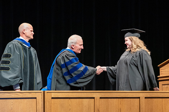 Graduates during convocation of the College of Physical Sciences and Engineering.