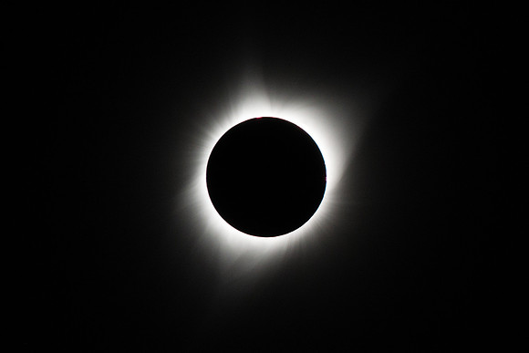 2017 Great American Eclipse photographed over BYU-Idaho