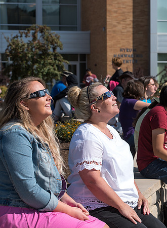2017 Great American Eclipse photographed over BYU-Idaho
