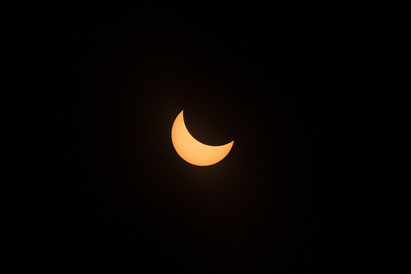 2017 Great American Eclipse photographed over BYU-Idaho