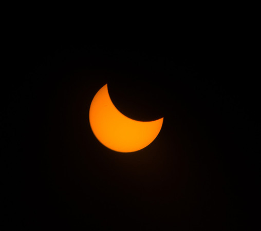 2017 Great American Eclipse photographed over BYU-Idaho