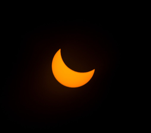 2017 Great American Eclipse photographed over BYU-Idaho