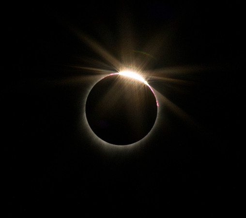 2017 Great American Eclipse photographed over BYU-Idaho
