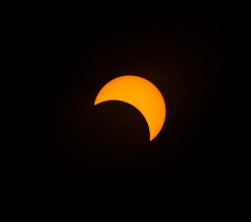 2017 Great American Eclipse photographed over BYU-Idaho