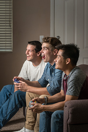 Do what you do with your roommates.; Video games or just watching TV.