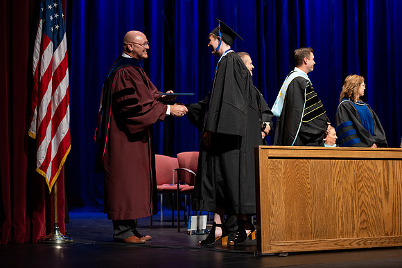 Graduates during convocation for the College of Academic Success & Interdisciplinary Studies.