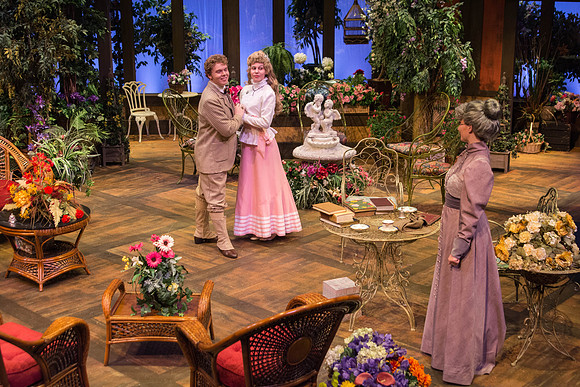The cast of Brigham Young University-Idaho's production of "The Importance of Being Earnest" pose scenes and moments from the performance.