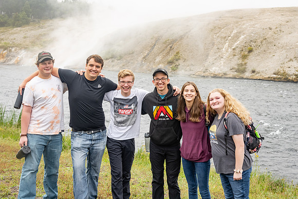 BYU-Idaho students and instructors go on a Yellowstone trip as part of the Freshman Connection program.