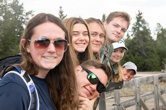 BYU-Idaho students and instructors go on a Yellowstone trip as part of the Freshman Connection program.