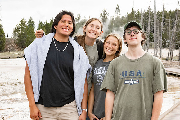 BYU-Idaho students and instructors go on a Yellowstone trip as part of the Freshman Connection program.