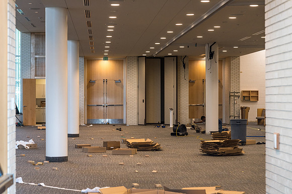 Construction takes place in the Taylor chapel during the Summer 2017 Session. 2017