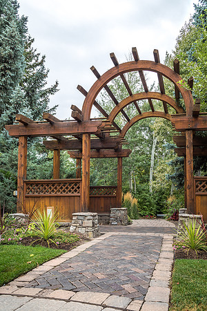 The gardens have many different paths and places to enjoy.