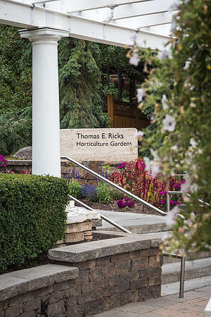 The entrance to the Ricks Gardens. 2017
