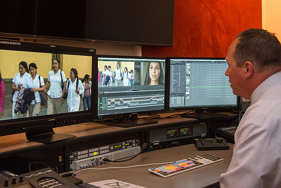 Michael Ballard working with Audio Visual Software.