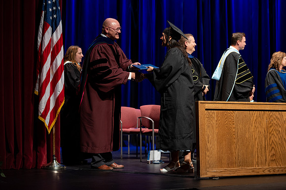 Graduates during convocation for the College of Academic Success & Interdisciplinary Studies.