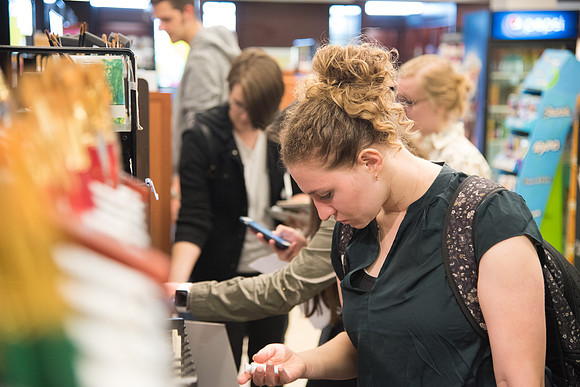 Students pick up supplies from the BYU-I Store.