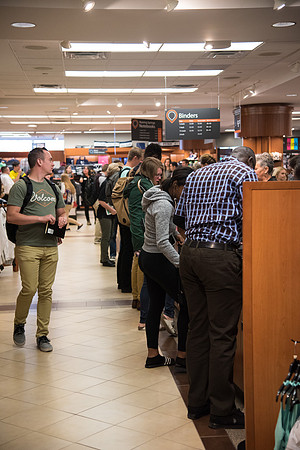Students pick up supplies from the BYU-I Store.