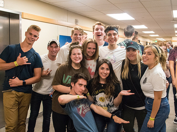 Students participate in I-Night the weekend before school begins.
