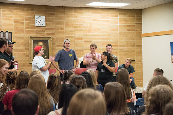 Students participate in I-Night the weekend before school begins.