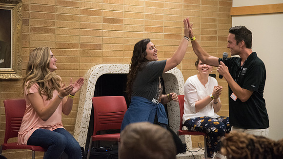 Students participate in I-Night the weekend before school begins.