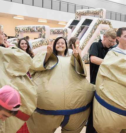 Students participate in I-Night the weekend before school begins.
