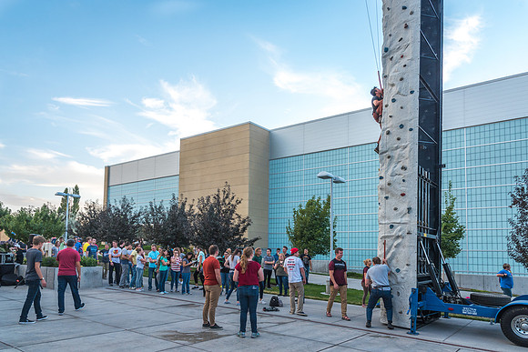 Students gather at I-Night on campus to celebrate the start of a new semester.