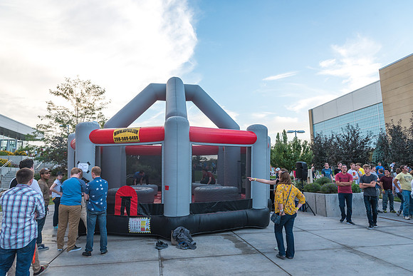 Students gather at I-Night on campus to celebrate the start of a new semester.