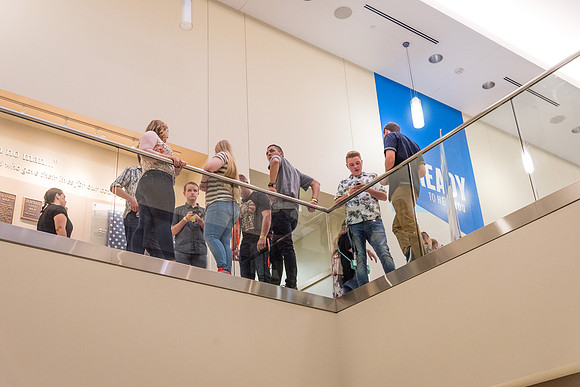 Students gather at I-Night on campus to celebrate the start of a new semester.